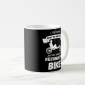 Ligfiets Ik ken geen fietser ligfiets Trik Koffiemok (Voorkant rechts)