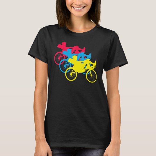 Ligfiets  Retro BMX Rider Rac T-shirt (Voorkant)