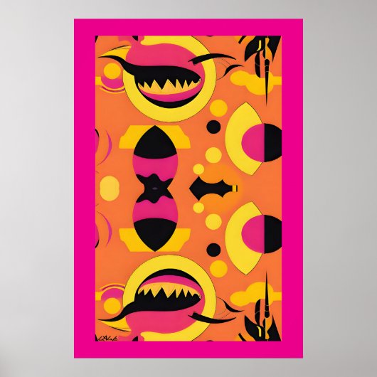 Liggen of ronduit liegen poster (Voorkant)
