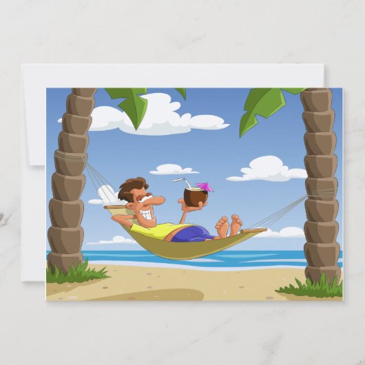 Liggen Op Een Hangmat Uitnodigingen (Voorkant)
