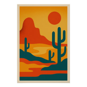Liggend landschap Afzonderlijk modern Perfect Poster
