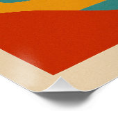 Liggend steometrisch profiel perfect poster (Hoek)