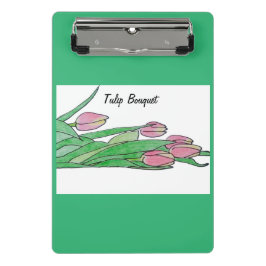 Liggend tulpenboeket mini klembord