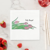 Liggend tulpenboeket servet (Insitu)