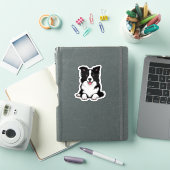 Liggende Border Collie Sticker (iPad Cover)