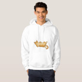 Liggende Kat Hoodie (Voorkant volledig)