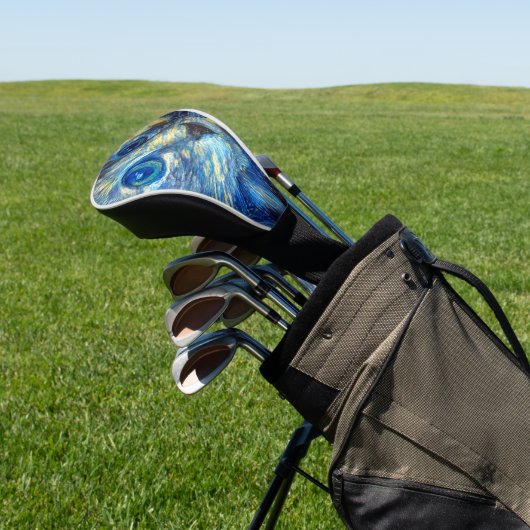 Ligh Blue Cat Golfheadcover (Insitu)