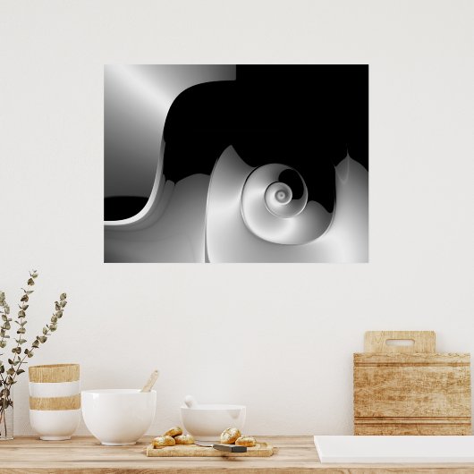 Light 14 Fine Fractal Art Poster (Keuken)