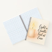 Light a Candle, Feel at Ease" Serenity Notitieboek (Binnen)