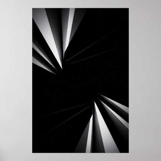 Light Abyss Geometry Poster (Voorkant)