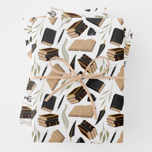 Light Academia Inpakpapier Vel (In situ)