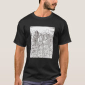 Light Academia Skyscraper Buildings Structures Eng T-shirt (Voorkant)
