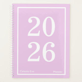 Light Amethyst Purple Big Year Large Planner