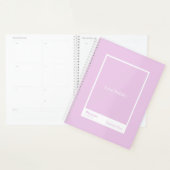 Light Amethyst Purple Block Quote Large Planner (Display)