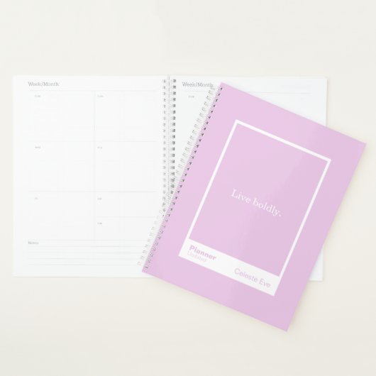 Light Amethyst Purple Block Quote Large Planner (Display)