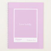 Light Amethyst Purple Block Quote Large Planner (Voorkant)