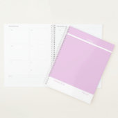 Light Amethyst Purple Modern Layout Large Planner (Display)