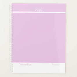 Light Amethyst Purple Modern Layout Large Planner