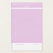 Light Amethyst Purple Modern Small Planner (Voorkant)