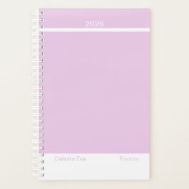 Light Amethyst Purple Modern Small Planner