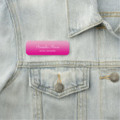 Light and Hot Pink Ombre Name Title Naamplaatje (In situ)