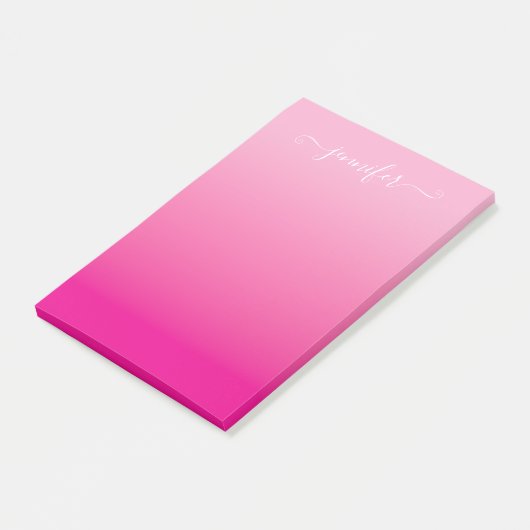 Light and Hot Pink Ombre Post-it® Notes (Schuin)