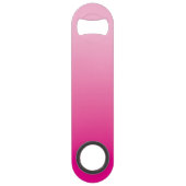 Light and Hot Pink Ombre Script Name Speed Flessenopener (Achterkant)