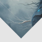 Light and Shadow Goddess Duality Fantasy Decoupage Tissuepapier (Detail)