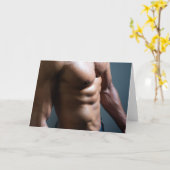 Light and Shadow Hot Guy Greetings Card Kaart (Gele Bloem)