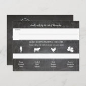 Light Aqua Mason Jar Chalkboard Wedding Uitnodiging Briefkaart (Voorkant / Achterkant)