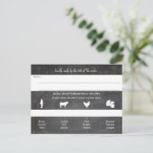 Light Aqua Mason Jar Chalkboard Wedding Uitnodiging Briefkaart (Staand voorkant)