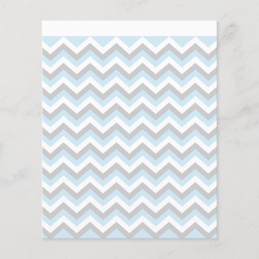 Light Aqua Turquoise Chevron Chic ZigZag Pattern Flyer (Voorkant)