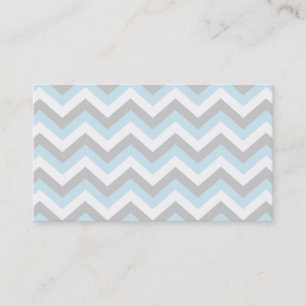 Light Aqua Turquoise Chevron Chic ZigZag Pattern Visitekaartje
