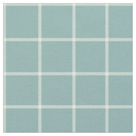 Light Aqua Window Check Plaked Stof