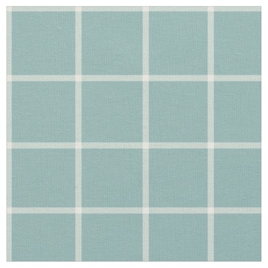 Light Aqua Window Check Plaked Stof (Close Up)