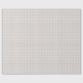 Light Ash Grey Simple Plaid Cadeaupapier (Vlak)