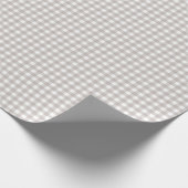 Light Ash Grey Simple Plaid Cadeaupapier (Hoek)
