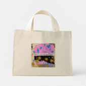 Light Begins Gem Tote – Roze & Gouden Glans Mini Tote Bag (Achterkant)