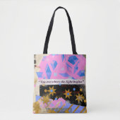 Light Begins – Modern Art Tas (Voorkant)
