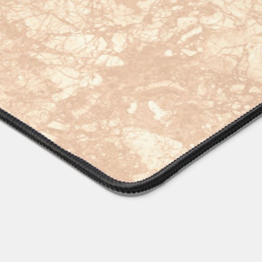 Light Beige Cream Marble Terrazzo Texture Bureaumat (Hoek)