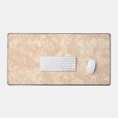 Light Beige Cream Marble Terrazzo Texture Bureaumat (Keyboard & Muis)