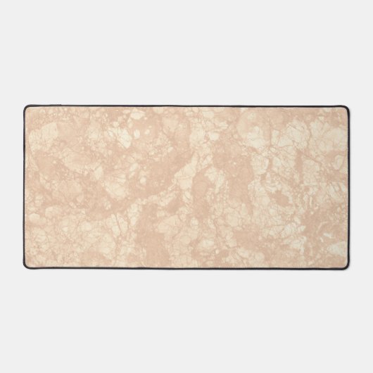 Light Beige Cream Marble Terrazzo Texture Bureaumat (Voorkant)