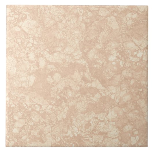 Light Beige Cream Marble Terrazzo Texture Tegeltje (Voorkant)