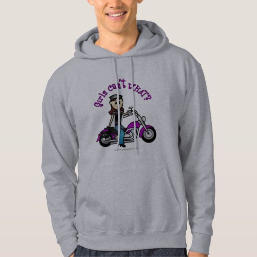 Light Biker Girl Hoodie (Voorkant)