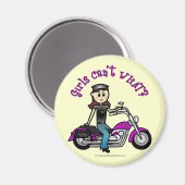 Light Biker Girl Magneet (Voorkant / Achterkant)