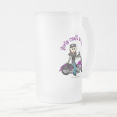 Light Biker Girl Matglas Bierpul (Voorkant rechts)