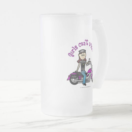 Light Biker Girl Matglas Bierpul (Voorkant rechts)