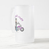 Light Biker Girl Matglas Bierpul (Voorkant links)
