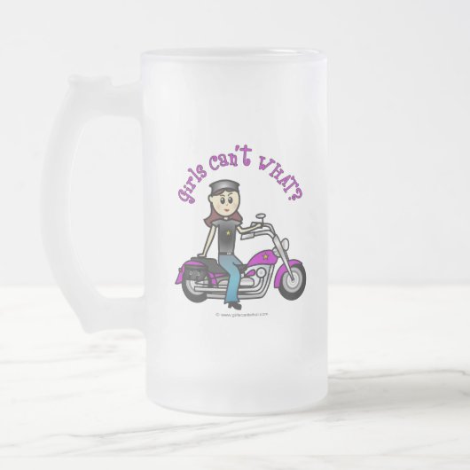 Light Biker Girl Matglas Bierpul (Links)