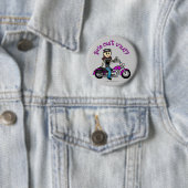 Light Biker Girl Ronde Button 5,7 Cm (In situ)
